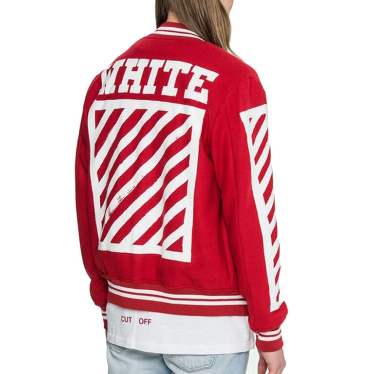 Off-White Varsity Jacket Red