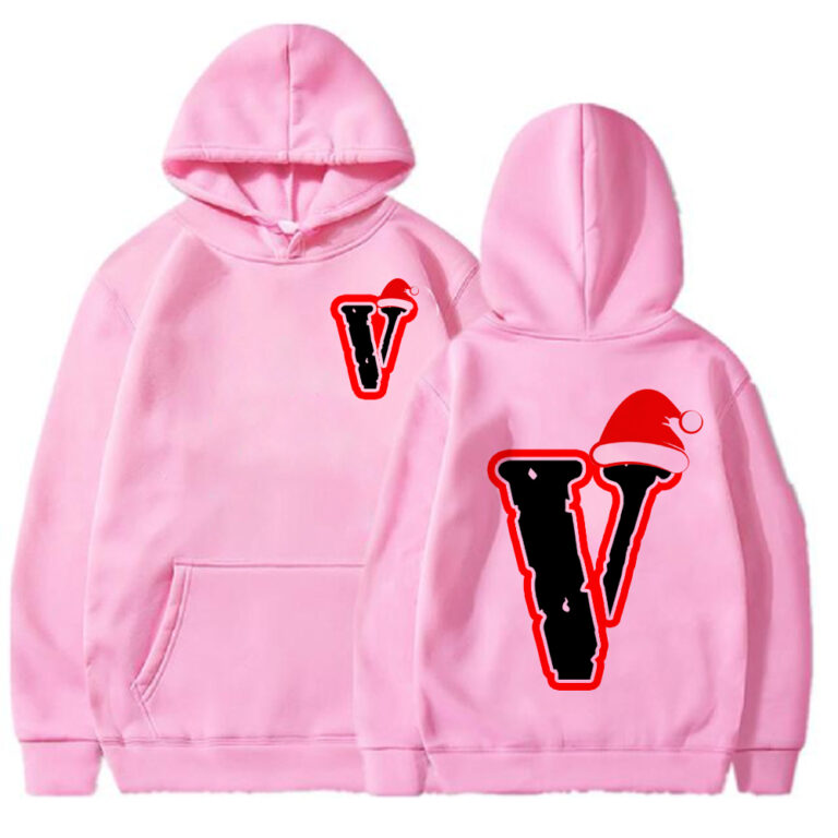 Vlone-Christmas-Special-pink-Hoodie