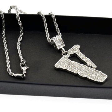 Vlone Hot Hip Hop Silver Chain