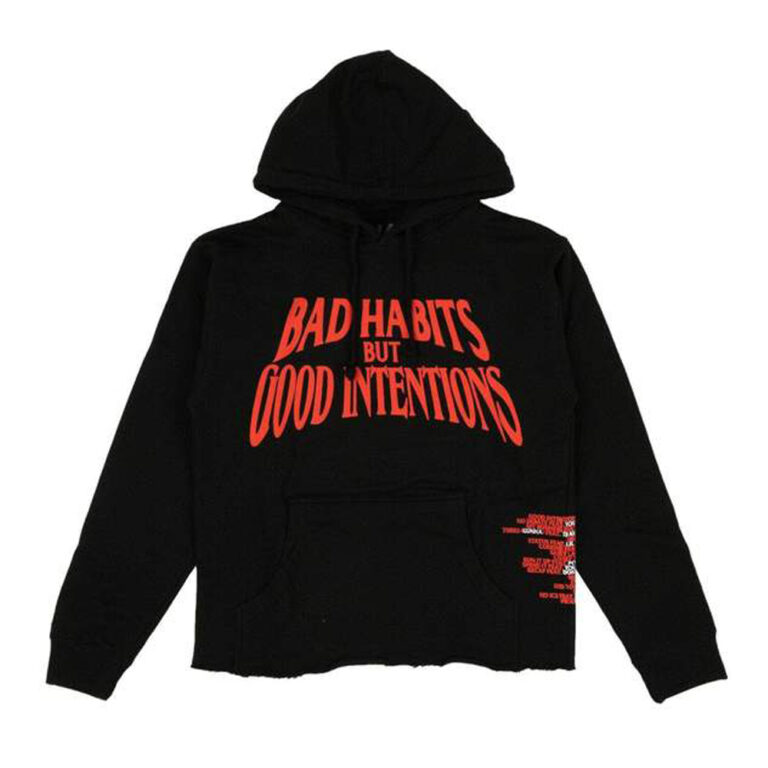 Vlone x Nav Bad Habits Good Intentions Hoodie - Front