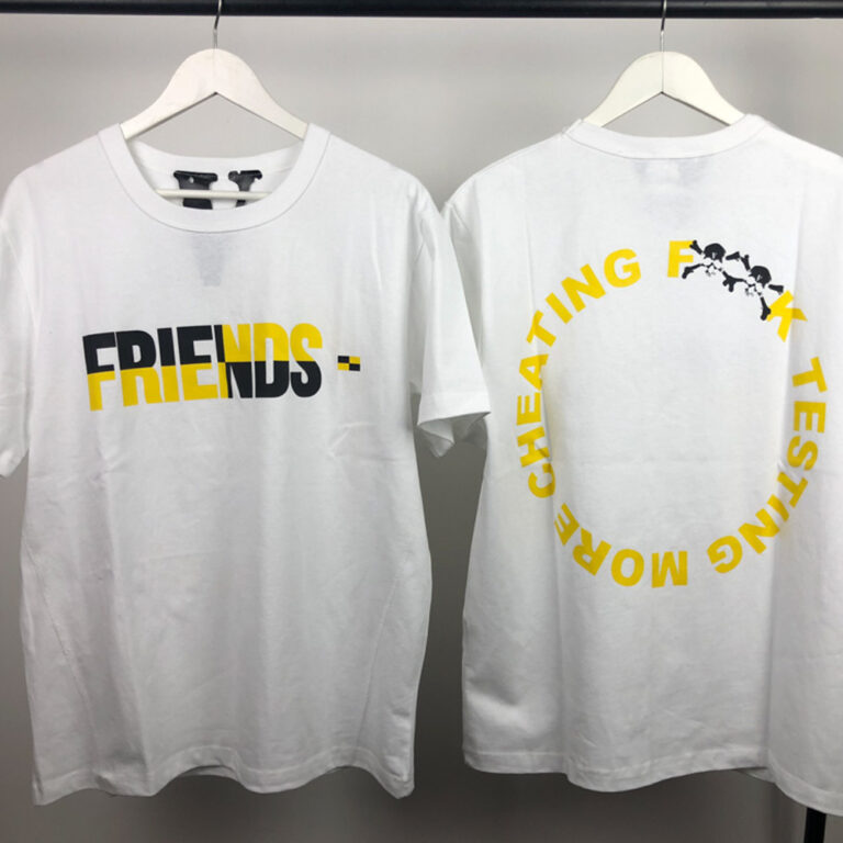 vlone x testing friends tee back