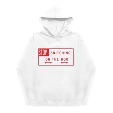 Pop Smoke x Vlone Stop Snitching Hoodie Front