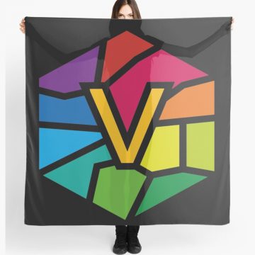 Vlone multicolor V scarf