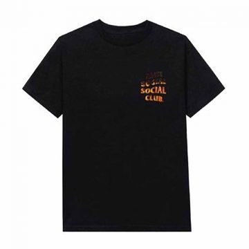 Anti Social Social Club A Fire Inside Pink Flame T-Shirt