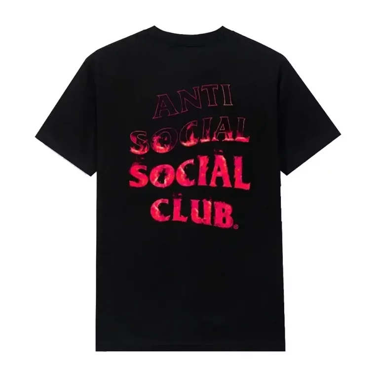 Anti Social Social Club A Fire Inside Pink Flame Tee