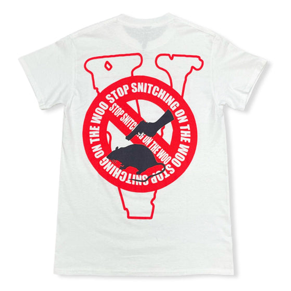 Vlone x Pop Smoke Stop Snitching T-Shirt