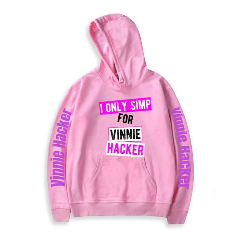 Vinnie Hacker I only SIMP Hoodie - Pink