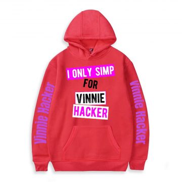 Vinnie Hacker I only SIMP Hoodie - REd