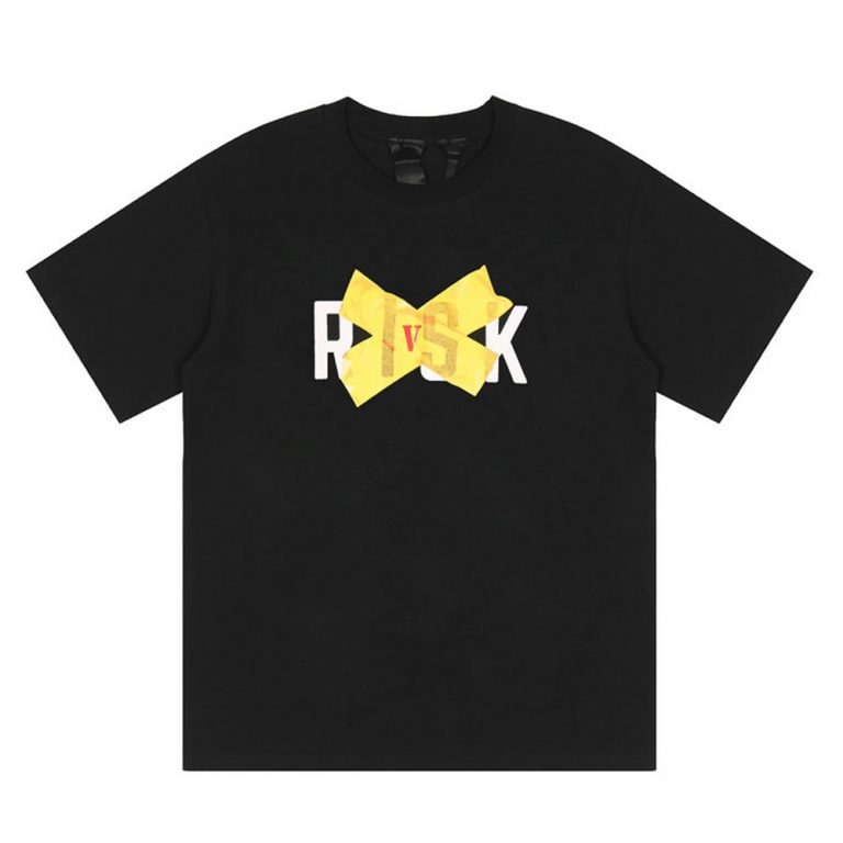 Vlone Yellow Tape Risk Tee